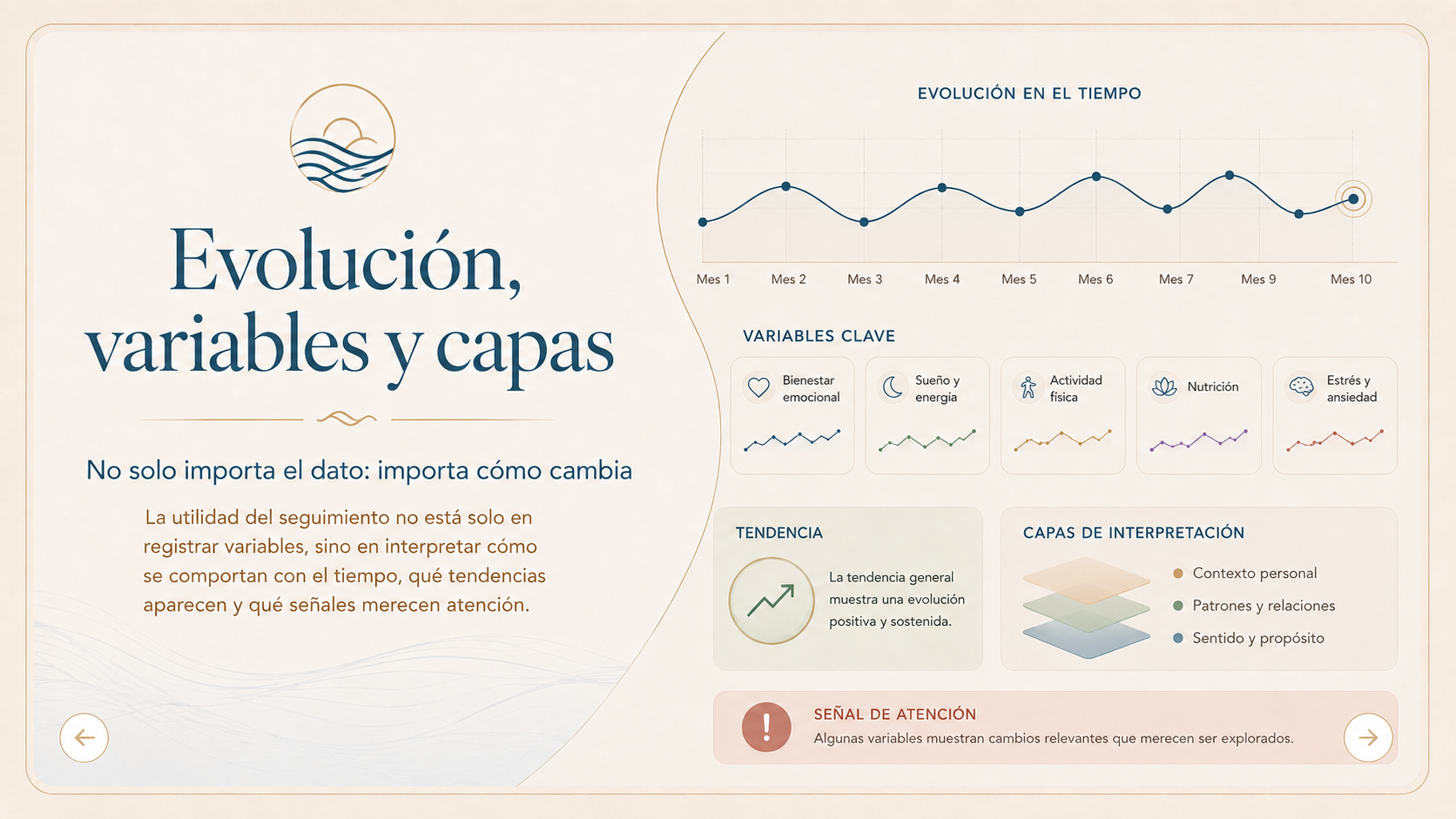 Evolución, variables y capas